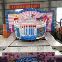 Attrazione da Luna Park a Prezzo di Fabbrica, Macchina da Gioco per Parco Divertimenti, Mini Giostra Disco Tagada su Rimorchio per Carnevale