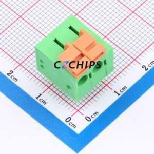 WJ142R-5.08-2P Spring Terminal Block Bent Lead Through Hole,P=5.08mm Connector 5.08mm 2P 2 10A - Product Image 1