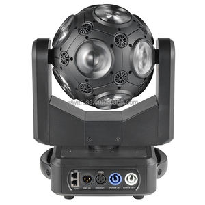 회전 축구 빔 이동 헤드 라이트 12X20W RGBW 풀 컬러 LED 무대 효과 무한 회전 DJ 디스코 파티 조명 - Product Image 1