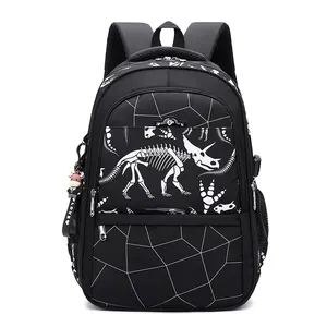 New design dinosaur kids backpack mochila escolar children animal school bags boys black backpack lightweight casual backpack
