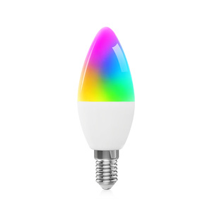 Dernière version <span class=keywords><strong>Ampoule</strong></span> LED Tuya Smart WiFi RGBCW à réglage blanc chaud <span class=keywords><strong>et</strong></span> foncé 2,4 GHz, type bougie PST-WFC37 - Product Image 1