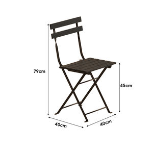 Ensemble <span class=keywords><strong>de</strong></span> table <span class=keywords><strong>de</strong></span> chaise pliable en <span class=keywords><strong>fer</strong></span> <span class=keywords><strong>forgé</strong></span> populaire pour une utilisation extérieure pour les petites cours jardins Tables basses entrées <span class=keywords><strong>de</strong></span> magasin <span class=keywords><strong>de</strong></span> thé au lait - Product Image 6