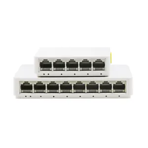 Switch Ethernet Gigabit de 8 portas com 1000Mbps certificado pelo fabricante PoE para uso desktop Certificado CE para redes de PC