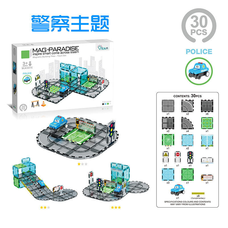 Police theme [38pcs] contains 1 car
