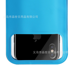 Étui étanche pour smartphone en TPU compatible avec écran tactile, idéal pour les voyages en extérieur et la plongée, bleu avec cordon - Product Image 4