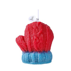 Glove Shaped Scented Candle <b>Red</b> Blue Christmas Home Decoration Handmade Soy Wax Aromatherapy <b>Ornament</b> - Product Image 1
