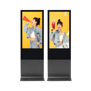 43 55 inch Android Wifi hai mặt màn hình cảm ứng LCD Poster kiosk quảng cáo tầng đứng kiosk cho thang máy sử dụng - Product Image 3
