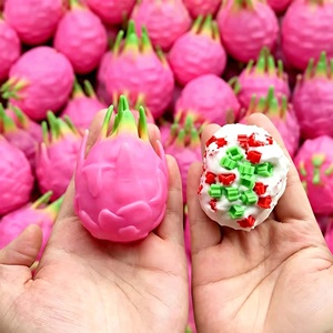 Directo de Fábrica: Caja Sorpresa de Pitaya Roja Crujiente, Bloque Sensorial con Sonido, Juguete Antiestrés, Juguete para Apretar - Product Image 1