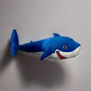 맞춤형 봉제 만화 상어 박제 동물 장난감 부드러운 봉제 상어 장난감 운동화 OEM ODM 귀여운 바다 동물 장난감 - Product Image 1