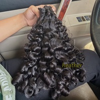 Lots de Cheveux Humains Naturels Ondulés du Cambodge, Cheveux Vierges Bruts Indiens Bouclés Ondulés, Couleur Naturelle, Double Trame, Fournisseurs de Cheveux