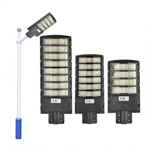 Nuovo Lampione <span class=keywords><strong>Solare</strong></span> Integrato Transfrontaliero con Sensore e Controllo Induttivo, Luce Bianca per Illuminazione Stradale Esterna - Product Image 1