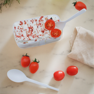 Cuillère à soupe de qualité alimentaire de couleur personnalisée, compostable, en CPLA, couverts jetables, <span class=keywords><strong>vaisselle</strong></span> pour les fêtes, gâteau, dessert, cuillère en <span class=keywords><strong>plastique</strong></span> - Product Image 4