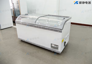 Коммерческая однотемпературная горизонтальная морозильная стойка для хранения, большая емкость, островной шкаф, холодильник для супермаркетов - Product Image 4