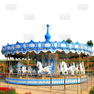 Caballo de carrusel Merry Go Round de alta calidad del fabricante, bueno para paseos en parques de atracciones, años de experiencia a la venta - Product Image 1