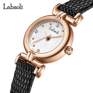 Montre à quartz pour femme de luxe Petite élégante et minimaliste Mode étudiante Bracelet en cuir Montre-bracelet - Product Image 3