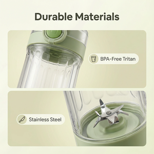 Rechargeable Portable Mini Blender Smoothie Maker Use Push Button <b>Control</b> Ice Crushing 6 Blades Mini Blender Portable - Product Image 5