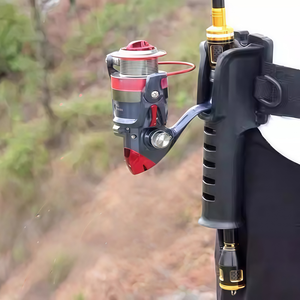 מחזיק חגורת מותניים נייד מפלסטיק לחכות דיג ומנגנון להכנסת חכות דיג לשימוש חיצוני - Product Image 5