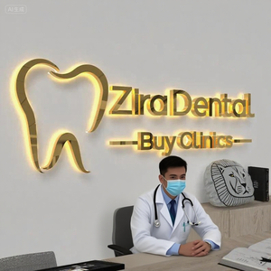 Tùy chỉnh 3D <span class=keywords><strong>logo</strong></span> Luxe dấu hiệu backlit Led kim loại dấu hiệu cho doanh nghiệp cho Thẩm mỹ viện trang trí và quảng cáo - Product Image 3