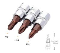 Jeu de douilles à embout carré CH 3/8 pouce, embout Torx T30, finition polie, pour usage automobile et industriel