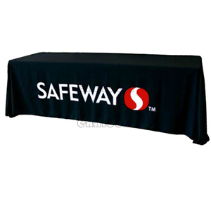 8ft 230g <strong>Polyester</strong> <strong>Table</strong> <strong>Throw</strong> for 6' <strong>Table</strong> for Promotional Trade Show - Product Image 4