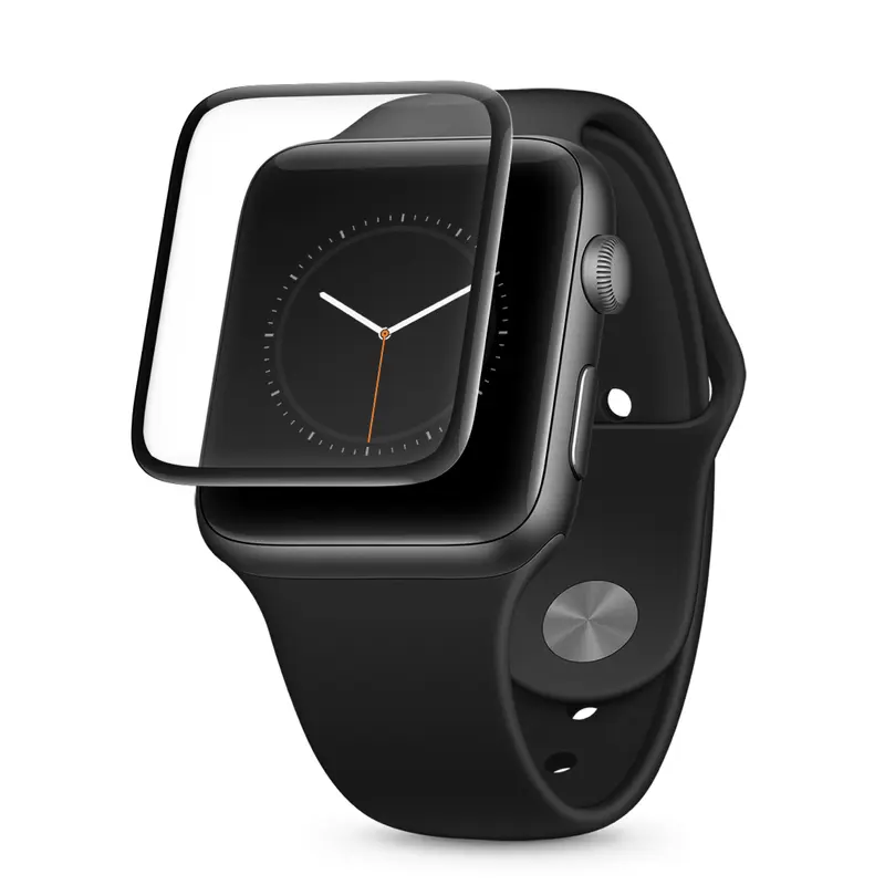 Защита экрана для часов с закругленными краями и защитой от царапин 3D для Apple Watch серии 4, закаленное стекло 44 мм