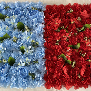 Arrangement floral artificiel Queyiyi, 65 cm, pivoine, dahlia, fleurs sauvages avec feuilles, pour décoration murale de mariage, accessoires de photographie - Product Image 4