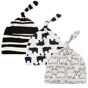 Gorro Ajustable para Recién Nacidos de 0 a 6 Meses, Ideal para Viajar, para las Cuatro Estaciones, Unisex, Bonito, Suave y Cómodo para el Uso Diario, Diseño de Nudo Tejido - Product Image 2