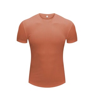 <b>Spring</b> and Summer New Trend Fashion Men's Short Sleeve T-shirt Men's Pullover Solid Color - Product Image 5