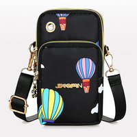 Tas selempang bahu ponsel Pria Wanita, dompet tangan vertikal, tas kurir selempang pinggang ponsel Mini