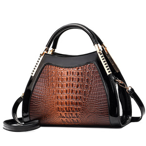 2025 nuovo classico Design <span class=keywords><strong>europeo</strong></span> <span class=keywords><strong>coccodrillo</strong></span> americano di grande capacità da donna borsa con cerniera Cross-Border tracolla Logo PU - Product Image 2