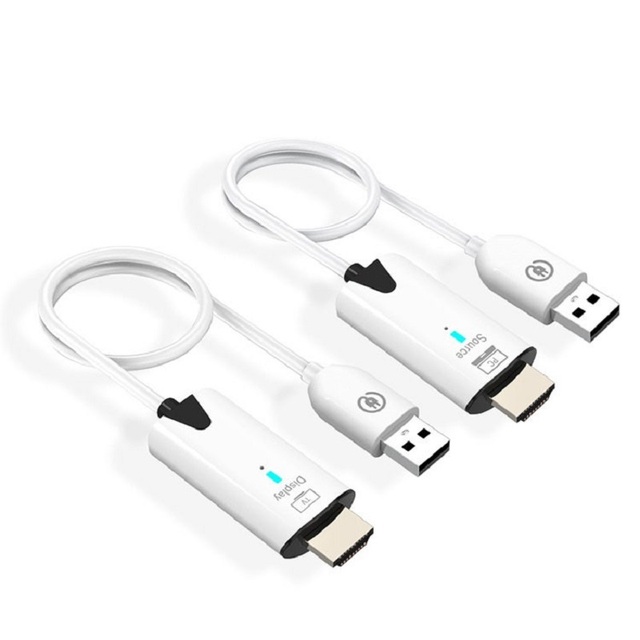 30M Wireless USB HDMI Type-C Extender Video Transmitter Receiver for PS4 Switch DVD Camera PC Phone Laptop to TV Monitor