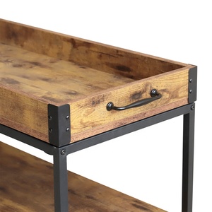 <span class=keywords><strong>Chariot</strong></span> <span class=keywords><strong>chariot</strong></span> de service Mobile, Vintage industriel, Style rustique, en <span class=keywords><strong>bois</strong></span> et métal, cuisine, Bar à roulettes, <span class=keywords><strong>chariot</strong></span> avec porte-vin - Product Image 4