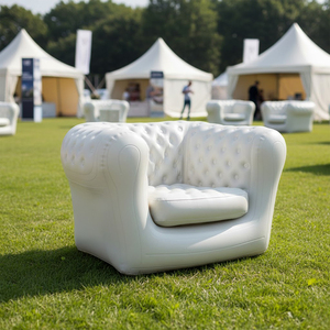 ספה מתנפחת כבדה, כורסת נופש מפוארת עם כפתורים, לאירועים חיצוניים, מסיבות, חתונות, תערוכות וירידים להשכרה - Product Image 2