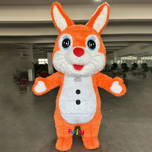 <span class=keywords><strong>Costume</strong></span> Gonfiabile da <span class=keywords><strong>Coniglio</strong></span> 2m/2.6m per Adulti, Vestito da Mascotte Peloso Gonfiabile, Abito da Coniglietto Pasquale per Intrattenimento - Product Image 6
