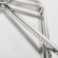 Barre d'espacement en alliage d'aluminium moderne, flexible et durable Rock RY-001, épaisseur 0,33-0,35 mm, longueur 5 m, pour portes en verre isolant