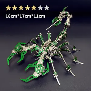 Mechanical Scorpion DIY Model Display Metal Craft Decorative Toy Handmade Assembly Scorpion Model Gift Adult 3D Model Puzzle