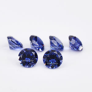 Baifu takı en kaliteli 8mm gevşek yuvarlak <span class=keywords><strong>tanzanit</strong></span> CZ taşlar - Product Image 2