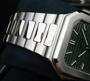 OEM 남성용 맞춤 로고 스테인리스 스틸 브레이슬릿 브러시드 케이스 사파이어 크리스탈 전면 부착 마커 9015 기계식 시계 - Product Image 3