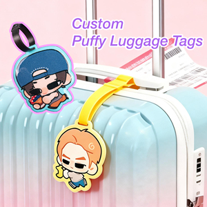 Étiquettes de bagages d'aéroport personnalisées, étiquettes de bagages gonflables personnalisées, cadeau promotionnel, étiquette de bagage en PVC personnalisée, étiquettes de bagages en PVC personnalisées - Product Image 1