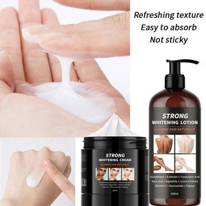 Whitening Body Face CreamArbutin Kojic Acid Tranexamic Acid Vitamin C Strong Fast <strong>Bleaching</strong> Lotion Skin Care <strong>Set</strong> - Product Image 5