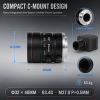 2/3 Zoll 16MP Weitwinkel-FA-Objektiv mit C-Mount für Produktionslinien, Industriequalität, professionell, hochwertig, langlebig