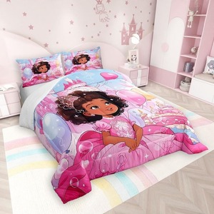 <span class=keywords><strong>Couette</strong></span> matelassée moelleuse en duvet de plumes, motif Château de Princesse Rêveur, pour ensemble de <span class=keywords><strong>couette</strong></span> en peluche transfrontalier, impression numérique, literie pour enfants - Product Image 2