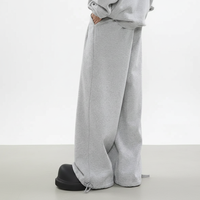 Pantalon de survêtement unisexe ample pour se détendre avec style - Polyester/Coton coupe-vent et respirant, grandes tailles, prêt pour l'hiver