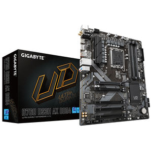 Carte mère GIGABYTE <span class=keywords><strong>B760</strong></span> <span class=keywords><strong>DS3H</strong></span> AX DDR4 d'occasion avec prise en charge de l'architecture de mémoire à double canal, processeurs de 13e et 12e génération - Product Image 1