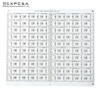 Circuit imprimé en aluminium à noyau métallique (MCPCB) avec finition de surface ENIG, épaisseur 1,0 mm, pour applications automobiles et éclairage de scène LED 1W