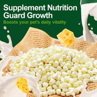 Geitenmelktabletten met ananas-papaja spijsverteringsenzymen, honden- en kattenbrokjes, natuurlijke fruitmix, zacht kauwbaar, dagelijkse snack