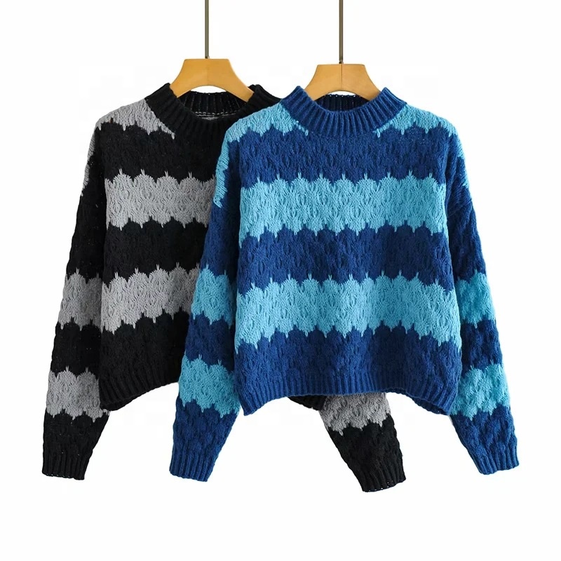 JL-10257 Wholesale winter fashion women's loose twist thick thread knit long women american cardigan sweater