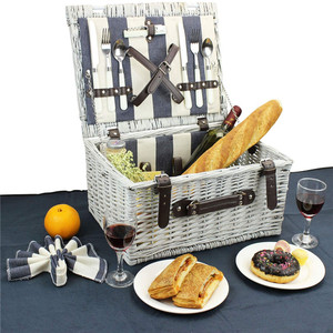 Cesta <span class=keywords><strong>de</strong></span> picnic multiusos para <span class=keywords><strong>2</strong></span> personas, cesta <span class=keywords><strong>de</strong></span> mimbre, romántica, al por mayor - Product Image 4