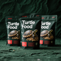 Ziplock biodégradable personnalisé sac d'emballage de collation d'aliments pour animaux de compagnie holographique Mylar chat chien poisson tortue sacs d'alimentation
