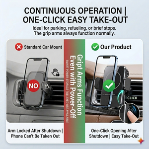 Soporte de Carga Inalámbrico Inteligente para Automóvil de 15 W, Soporte para Teléfono con Carga Rápida para iPhone 16 y <span class=keywords><strong>Samsung</strong></span> Galaxy S24 - Product Image 6
